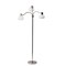 Homeroots Chrome Metal 3-Arm Floor Lamp30 x 30 x 69 in. 372611 - alternate 1